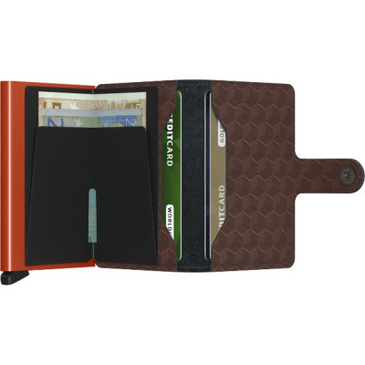 SECRID MINIWALLET OPTICAL MARRON ORANGE