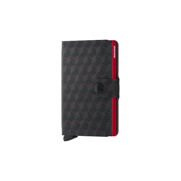 SECRID MINIWALLET OPTICAL NOIR & ROUGE