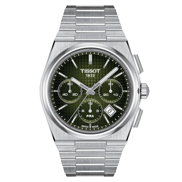TISSOT PRX AUTOMATIQUE CHRONOGRAPHE CADRAN VERT
