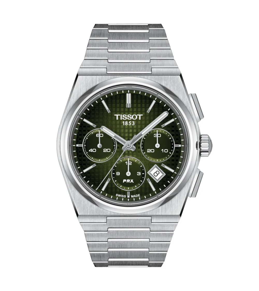 TISSOT PRX AUTOMATIQUE CHRONOGRAPHE CADRAN VERT