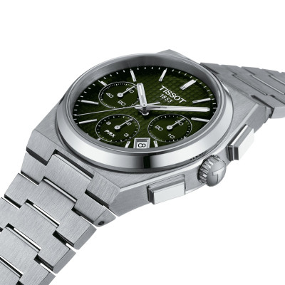 TISSOT PRX AUTOMATIQUE CHRONOGRAPHE CADRAN VERT