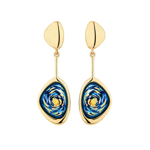 Photo présentant l’intégralité des Freywille Boucles d’Oreilles Pebble Drop Hommage À Vincent Van Gogh