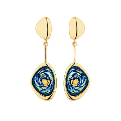 Photo présentant l’intégralité des Freywille Boucles d’Oreilles Pebble Drop Hommage À Vincent Van Gogh