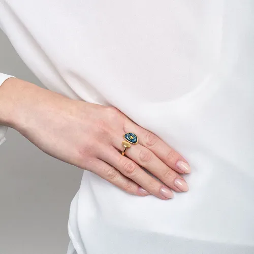 FREYWILLE BAGUE OPEN PEBBLE 16,5 MM HOMMAGE À VINCENT VAN GOGH