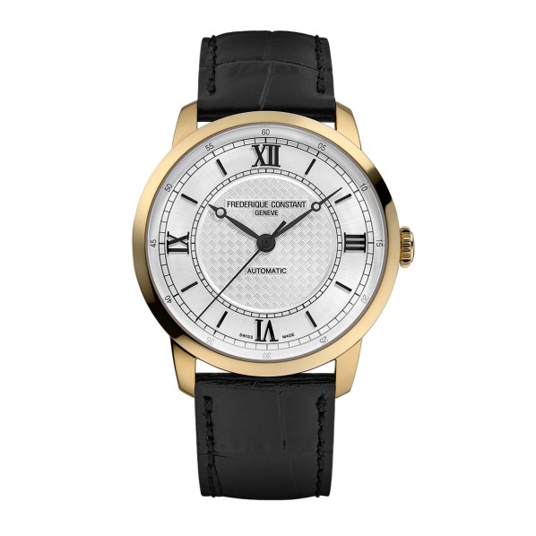 FRÉDÉRIQUE CONSTANT CLASSICS PREMIERE AUTO PLAQUÉ OR BRACELET CUIR