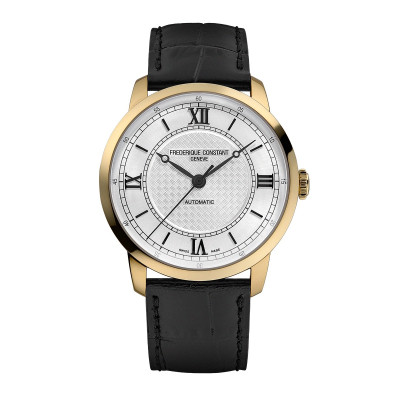 FRÉDÉRIQUE CONSTANT CLASSICS PREMIERE AUTO PLAQUÉ OR BRACELET CUIR