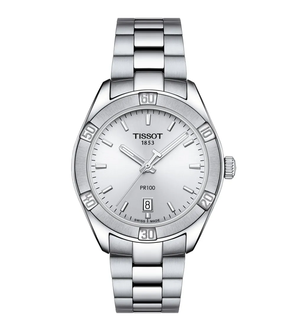 TISSOT PR 100 SPORT CHIC DAME 36MM BRACELET ACIER