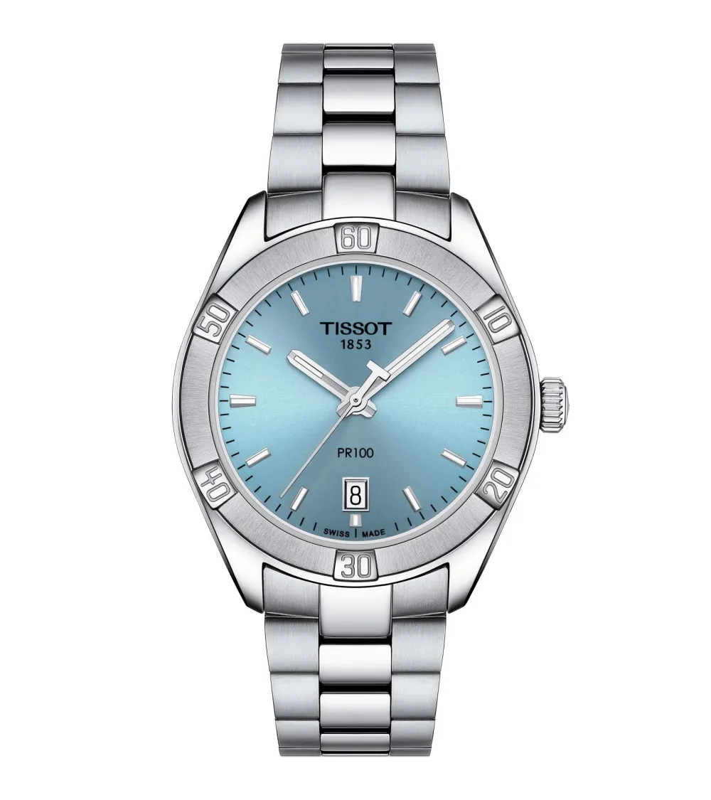TISSOT PR 100 SPORT CHIC DAME 36MM BRACELET ACIER