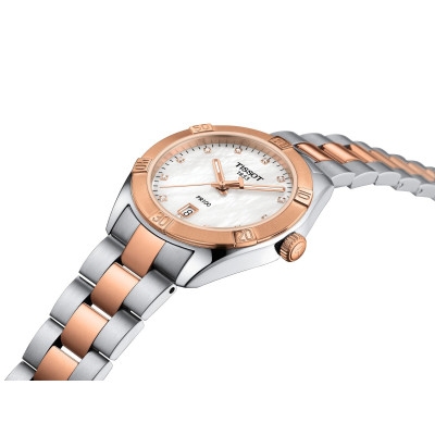 TISSOT PR 100 SPORT CHIC DAME 36MM BRACELET ACIER
