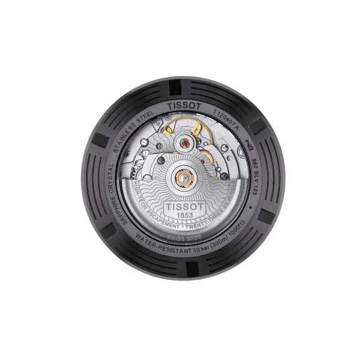 MONTRE TISSOT SEASTAR 1000 POWERMATIC 80 CADRAN NOIR PVD NOIR