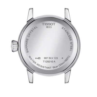 TISSOT T-CLASSIC DREAM LADY QUARTZ CADRAN NOIR BRACELET ACIER 28 MM