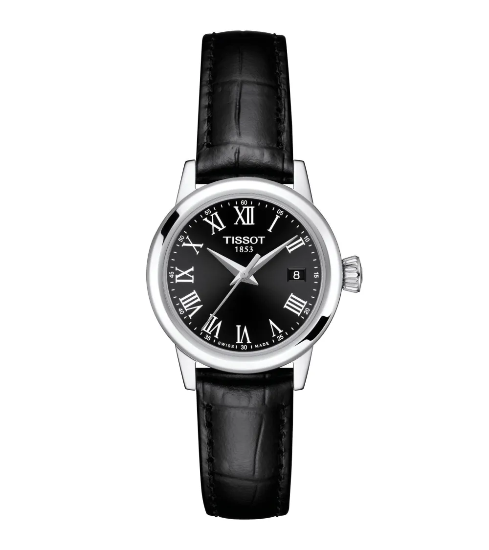 TISSOT T-CLASSIC DREAM LADY QUARTZ CADRAN NOIR BRACELET ACIER 28 MM
