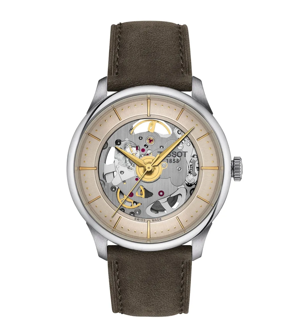 MONTRE TISSOT CHEMIN DES TOURELLES SQUELETTE 39MM