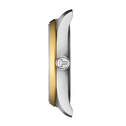 MONTRE TISSOT PR 100 QUARTZ 34MM PVD OR JAUNE CADRAN ARGENT