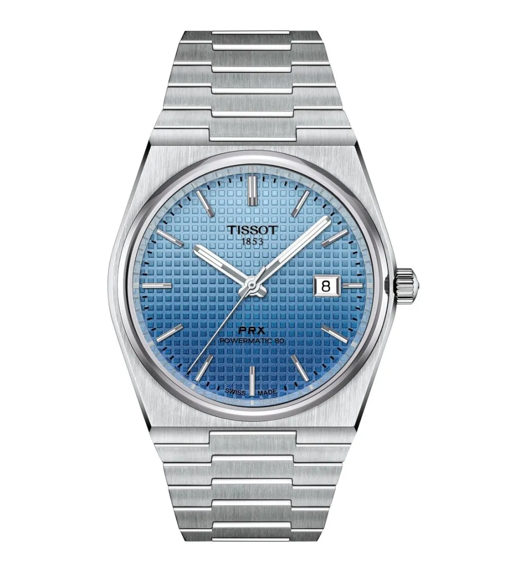 MONTRE TISSOT PRX POWERMATIC 80 CAMELEON BLEU CLAIR