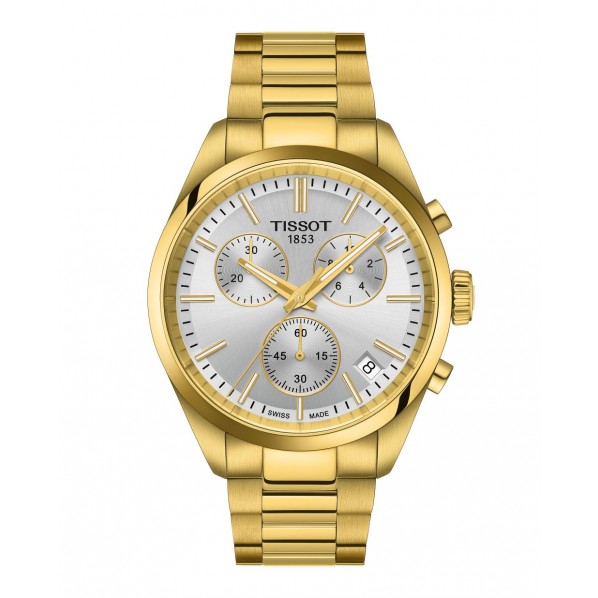 MONTRE  TISSOT PR100 CHRONOGRAPHE PVD OR JAUNE 40MM