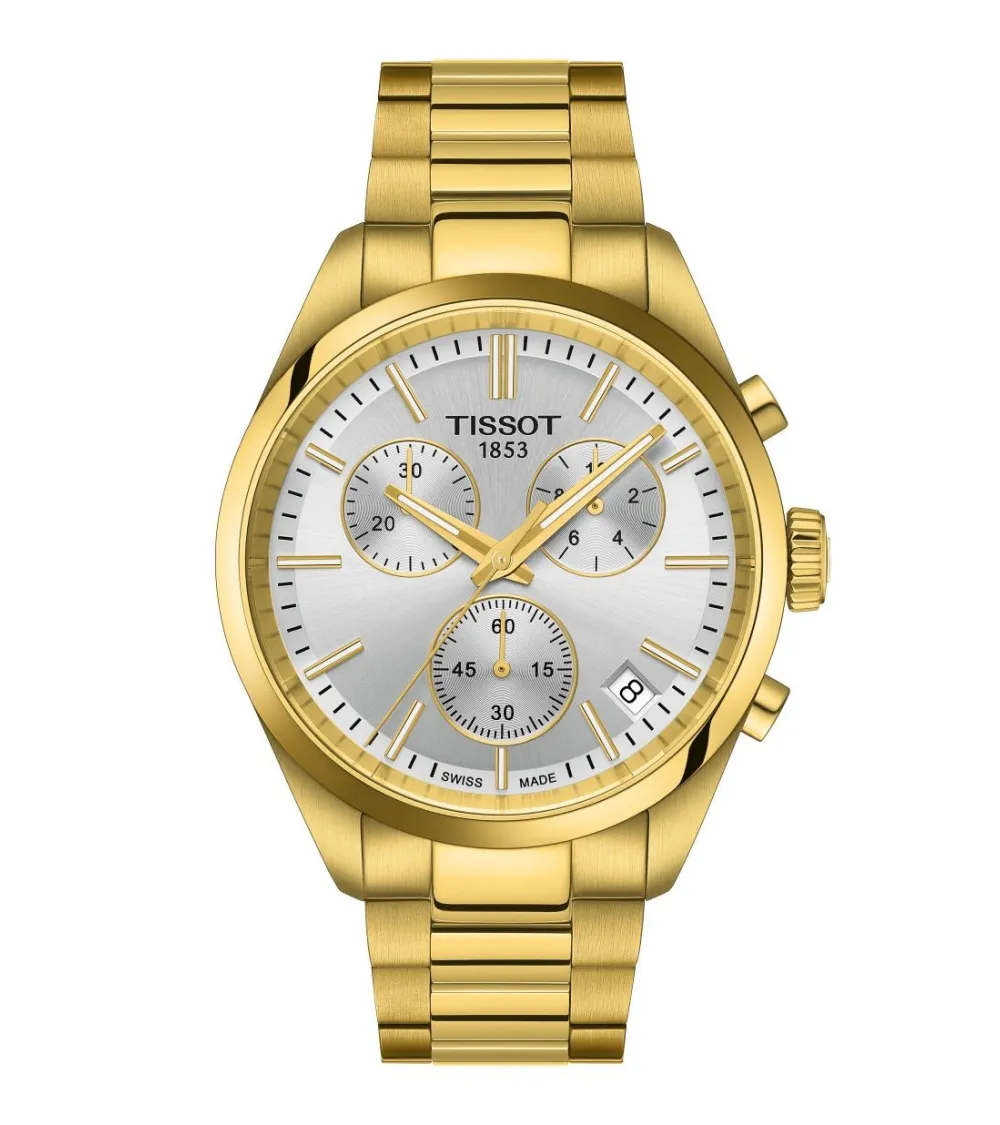 MONTRE  TISSOT PR100 CHRONOGRAPHE PVD OR JAUNE 40MM