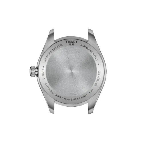 TISSOT T-CLASSIC PR100 QUARTZ CADRAN BLEU SOLEILLÉ BRACELET ACIER 34 MM