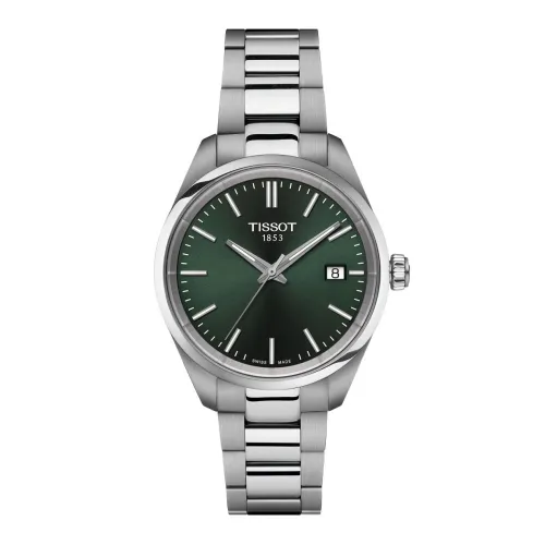 TISSOT T-CLASSIC PR100 QUARTZ CADRAN VERT BRACELET ACIER 34 MM
