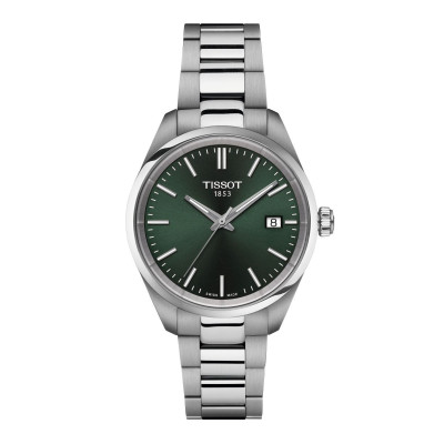TISSOT T-CLASSIC PR100 QUARTZ CADRAN VERT BRACELET ACIER 34 MM