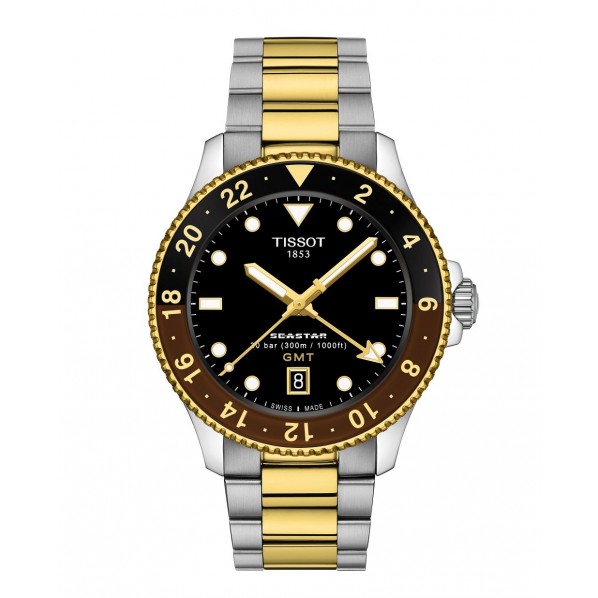 MONTRE TISSOT SEASTAR 1000 QUARTZ GMT BICOLORE 40MM