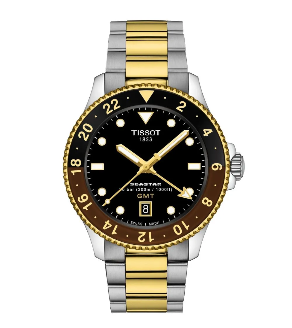 MONTRE TISSOT SEASTAR 1000 QUARTZ GMT BICOLORE 40MM