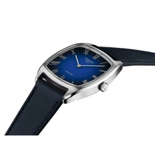 MONTRE TISSOT STYLIST FOND BLEU CUIR BLEU