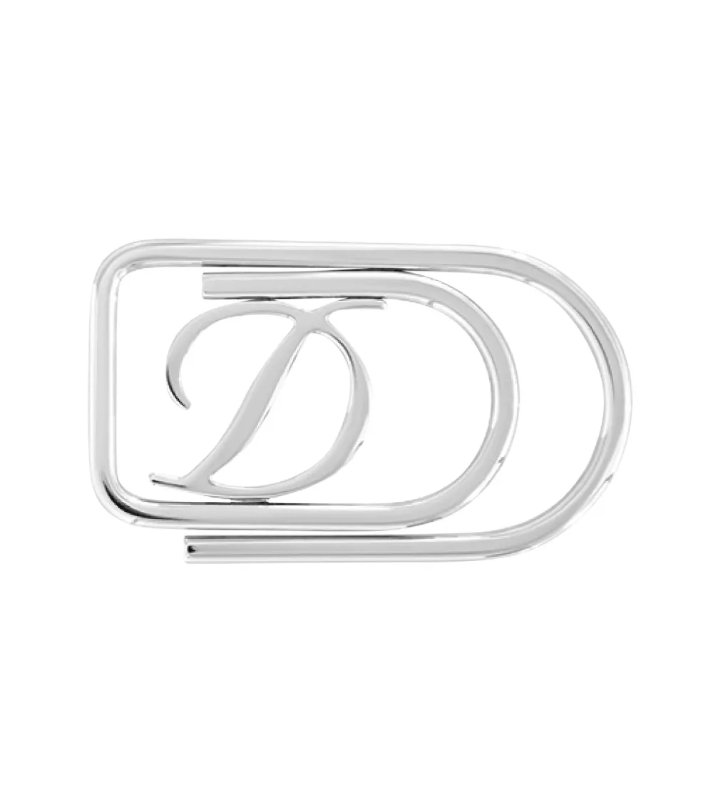 Pince à billets St Dupont logo D Argenté