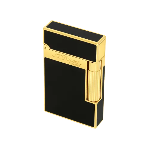 Briquet Dupont laque de chine noir ligne  2 rechargeable à gaz