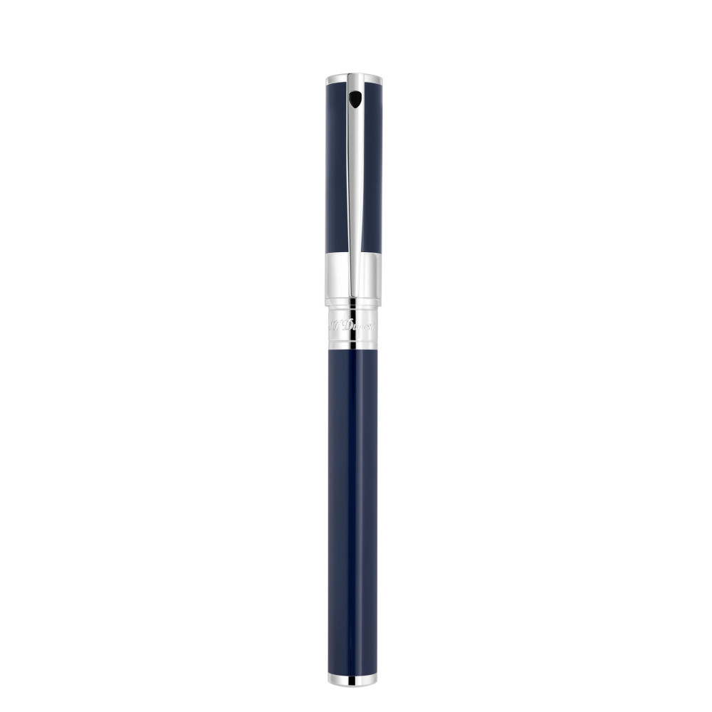 STYLO ST DUPONT D INITIAL CHROME BLEU FONCÉ