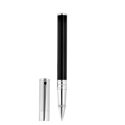 STYLO ST DUPONT D INITIAL ROLLER ARGENTÉ