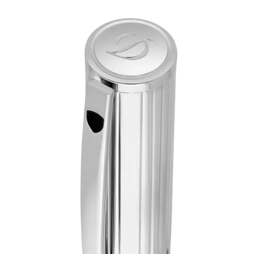 STYLO ST DUPONT D INITIAL ROLLER ARGENTÉ
