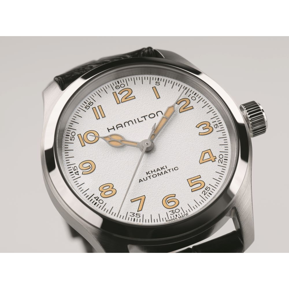 Montre Hamilton Remplie D'or 14 Carats - Cadran Blanc, Sans Bracelet - Occasion, Authentique Vintage