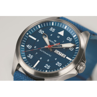 Montre Hamilton Khaki Aviation Pilot Day Date Auto - Air-Glaciers Edition