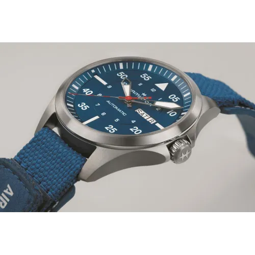 Montre Hamilton Khaki Aviation Pilot Day Date Auto - Air-Glaciers Edition