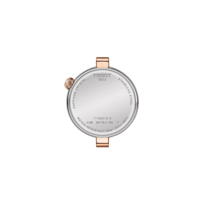 MONTRE TISSOT DESIR - CADRAN EN NACRE, BRACELET ET BOÎTIER ARGENT ET OR ROSE