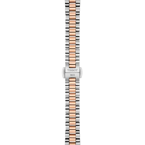 MONTRE TISSOT DESIR - CADRAN EN NACRE, BRACELET ET BOÎTIER ARGENT ET OR ROSE