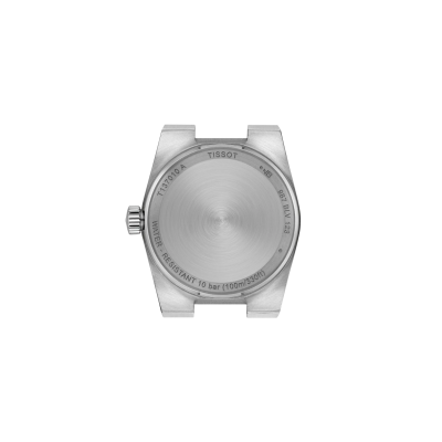 MONTRE TISSOT PRX 25MM CADRAN BLEU BRACELET ARGENT ARRIÈRE