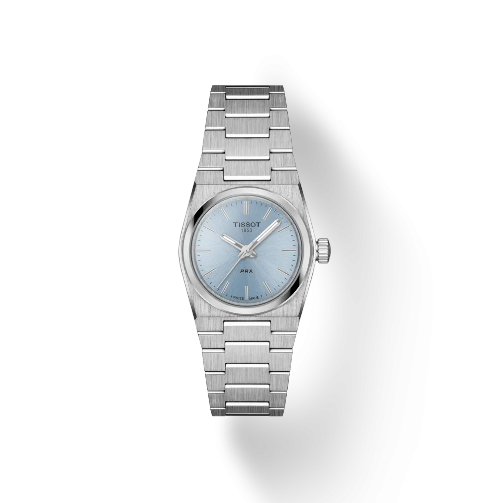 MONTRE TISSOT PRX 25MM CADRAN BLEU BRACELET ARGENT