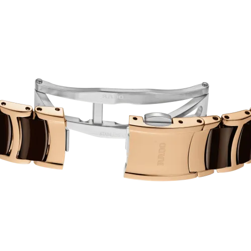Photo montrant l'intégralité de la montre Rado Centrix Dame Automatique Diamants