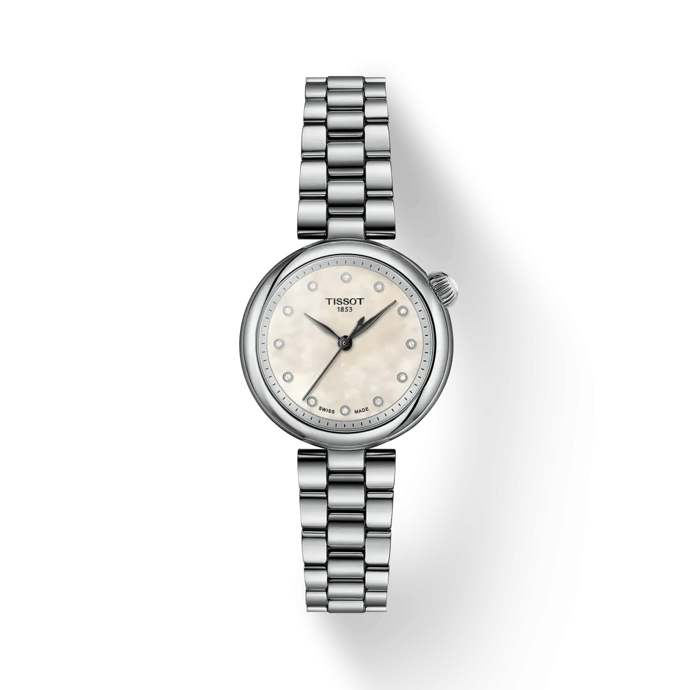 Photo Montrant L'Intégralité De La Montre Tissot Desir Cadran Nacre Bracelet Argent