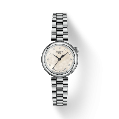Photo Montrant L'Intégralité De La Montre Tissot Desir Cadran Nacre Bracelet Argent
