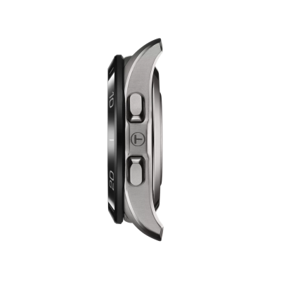 Vue profil de la montre Montre Tissot T-Touch Connect Sport Bracelet Métal