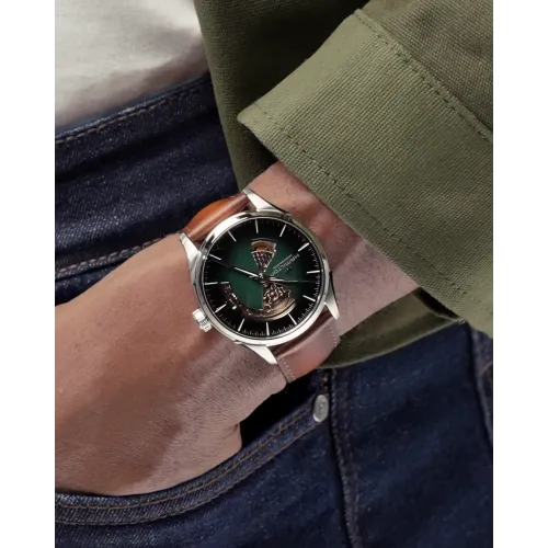 Photo montrant l'intégralité de la Montre Hamilton Jazzmaster Open Heart Auto 42mm