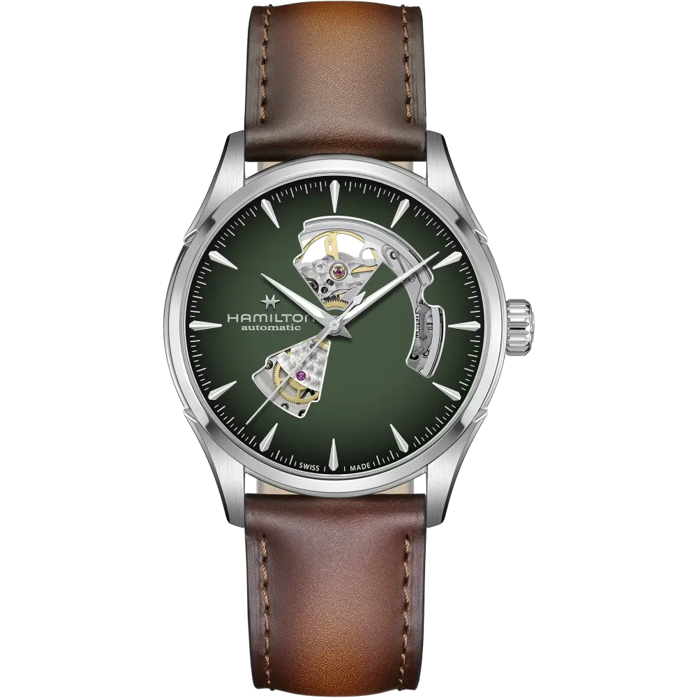 Photo montrant l'intégralité de la Montre Hamilton Jazzmaster Open Heart Auto 42mm