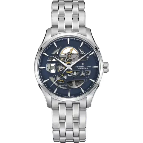 Photo montrant l'intégralité de la Montre Jazzmaster Skeleton Auto