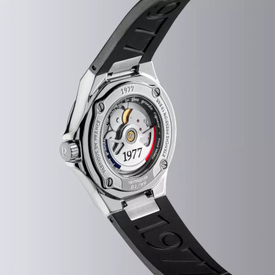 Vue de dos de la Montre 1977 ARSENE cadran noir 42.5 MM