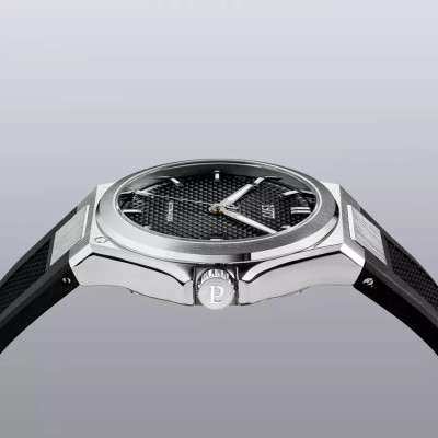 Vue de profil de la Montre 1977 ARSÈNE Cadran Noir 42,5 MM