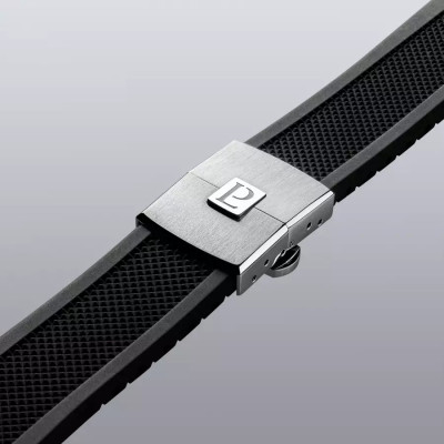 Vue de boucle de la Montre 1977 ARSENE cadran noir  42.5 MM