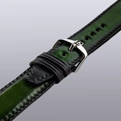 Vue de boucle de la Montre 1977 Edmond Cadran Vert Olive 40mm